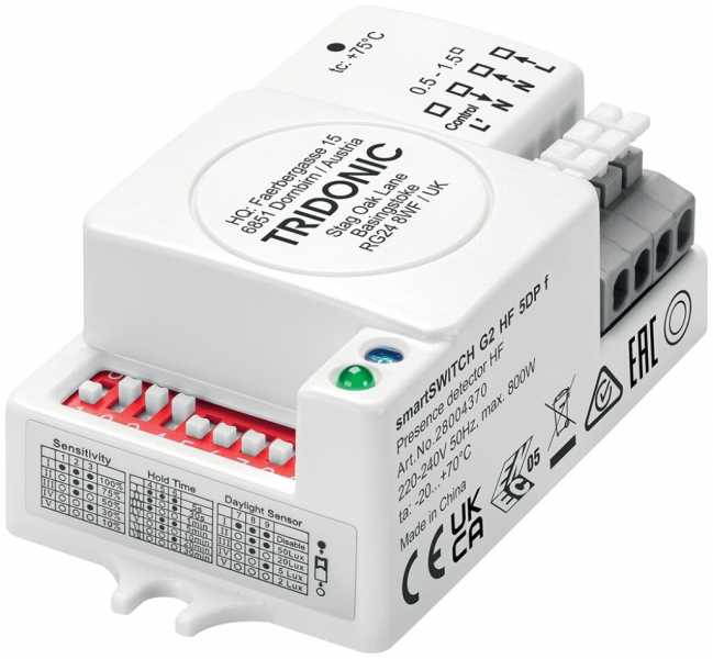 Rilevatore di movimento INS Tridonic smartSWITCH 36.5×23×70mm 