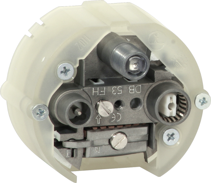 Prise d'antenne SAT/TV/R DB53K isolée avec raccordement SAT-F 