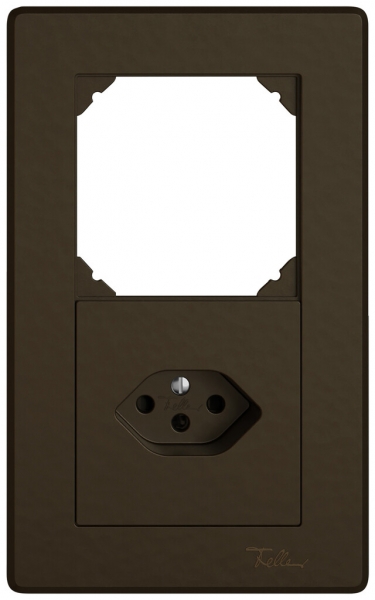 Combinaison ENC EDIZIO.liv SNAPFIX® 2×1 156×96mm vide+1×T13 brun 