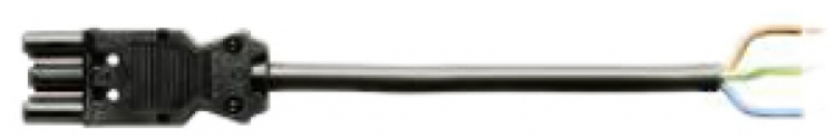Condotto Wieland 3P L=3m nero, con 1 presa GST 18i3 K1-B 1.5 