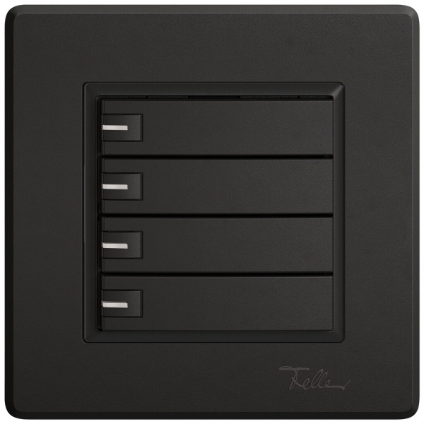 Pulsante universale INC EDIZIO.liv UNI SNAPFIX® 12…48V c.LED blu 4× com.1T ne 