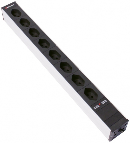 Presa multipla 19" 1UA 8×T13 Td3×1mm² 3m nero 