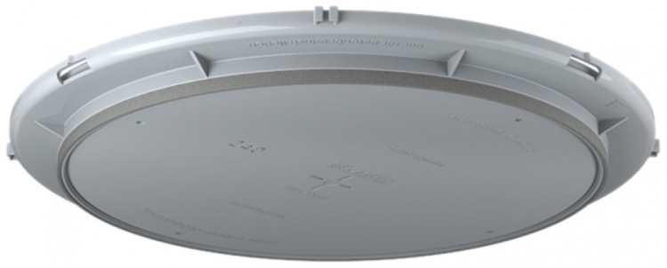 Placca frontale HaloX 250 per calcestruzzo a vista, uscita Ø240mm 
