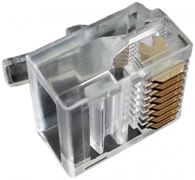 Spina FCC RJ45 8/8 corta Molex 13mm 