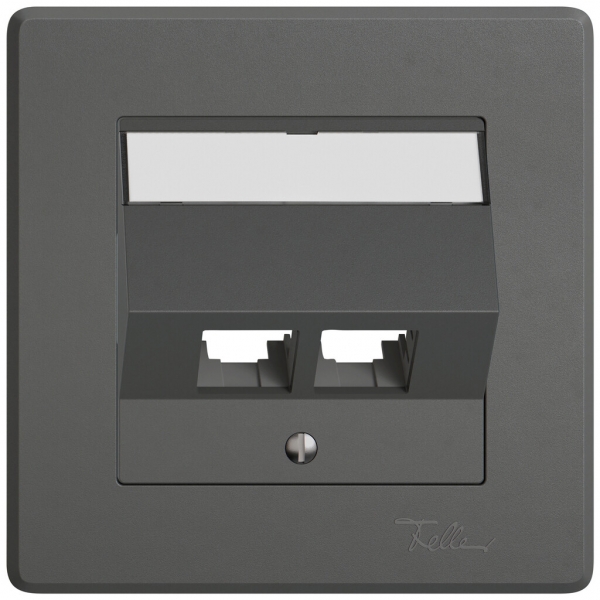 Kit di montaggio INC EDIZIO.liv EASYNET S-One SNAPFIX® inclinato per 2×RJ45 grs 