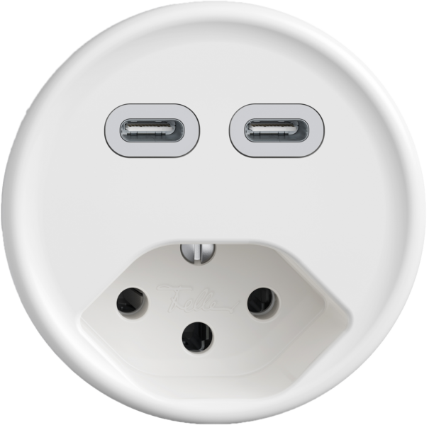 Presa di carica USB STANDARDdue SNAPFIX® USB C+C/T13 3A 230V AC bi 