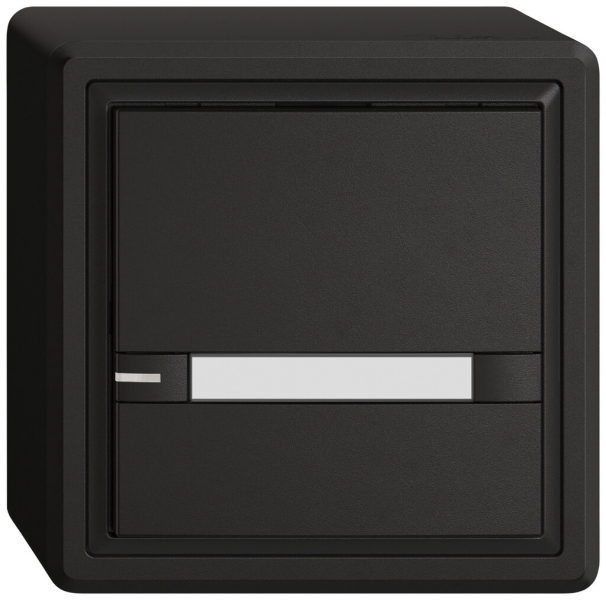 Poussoir KNX RGB AP EDIZIO.liv SNAPFIX® capteur temp.RGB-LED étiqu.1×com.2T no 