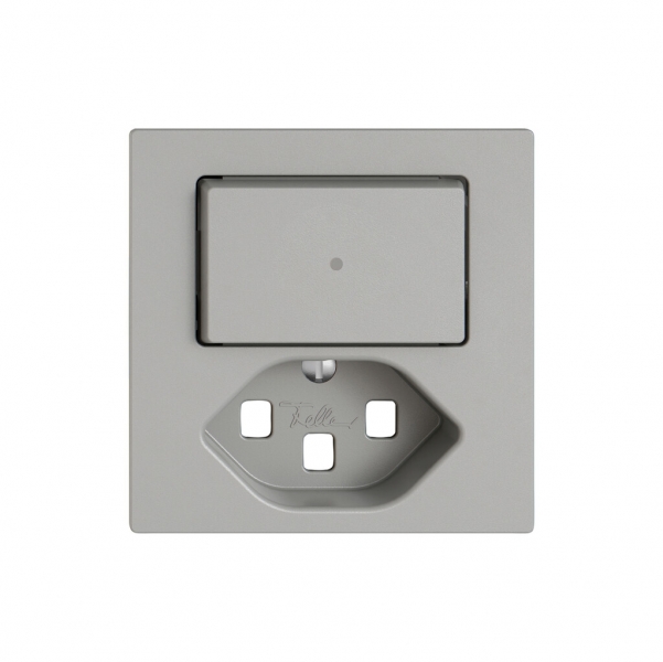 Kit di montaggio EDIZIO.liv SNAPFIX® p.combi.T23 c.1 tasto c.lente front.grc 