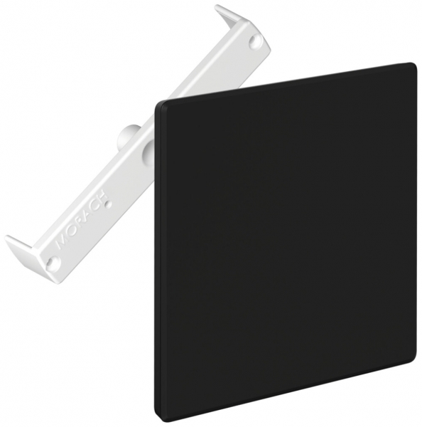 Couvercle à broches CRALLO-RED-BOX 130×130mm avec traverse diagonale noir 