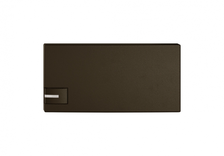 Poussoir 1/2 EDIZIO.liv SNAPFIX® p.KNX&UNI a.LED comm.à 1 touche br 