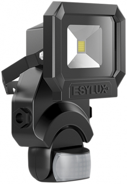 Proiettore LED ESYLUX AFL SUN, 10W 3000K 800lm 133×75×210mm IP65, nero 