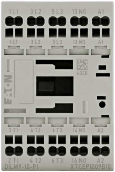Contattore di potenza Eaton, 3P 4kW, 1Ch, 24VDC, Push-in 