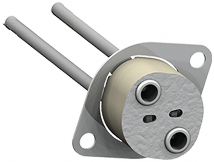 Portalampada ceramica GY4-GY6,35 con bordo 17×9 