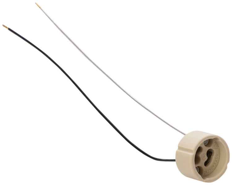 Portalampada ELBRO GZ10/GU10 ceramica con cavo di collegamento 190mm 