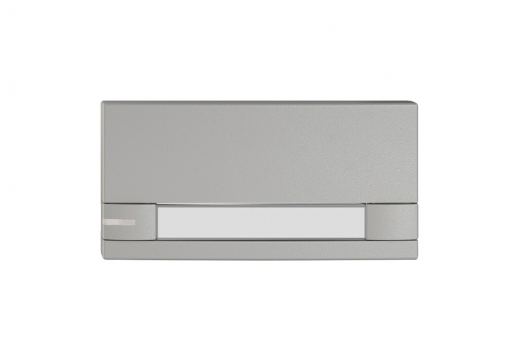 Poussoir 1/2 EDIZIO.liv KNX et UNI a.SNAPFIX® a.LED a.étiquette comm.2T grc 