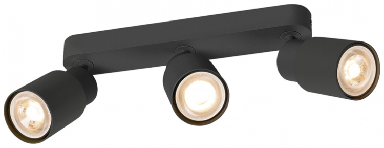 Spot SLV PURI 2.0 Tube CW GU10 3×6W REG 258×42×138mm nero 