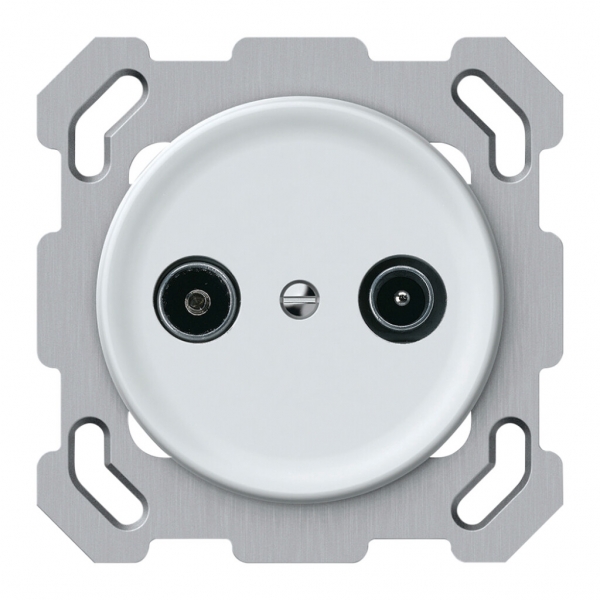 Presa antenna INC TV-R origin presa d’arrivo 4dB bianco 