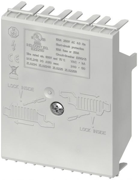 Haube SMISSLINE TP niedrig für Einspeiseblock ZLS924 160A 