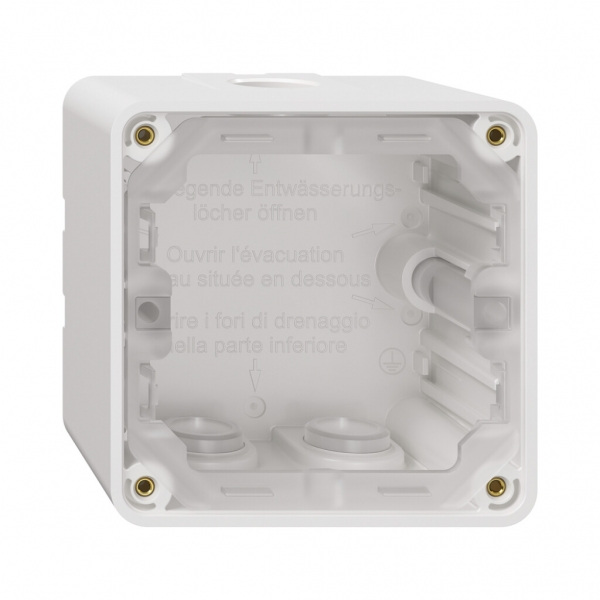 Parte inferiore dell'alloggiamento NAP NEVO, 1×1, c.guarn., H=54mm, 87×87mm, bi 