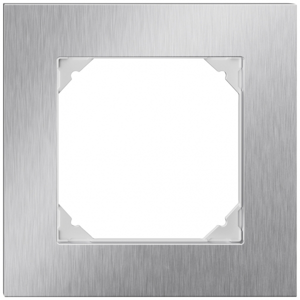 Cadre de recouvrement ENC EDIZIO.liv prestige SNAPFIX® 1×1 94×94mm Cr-pc 