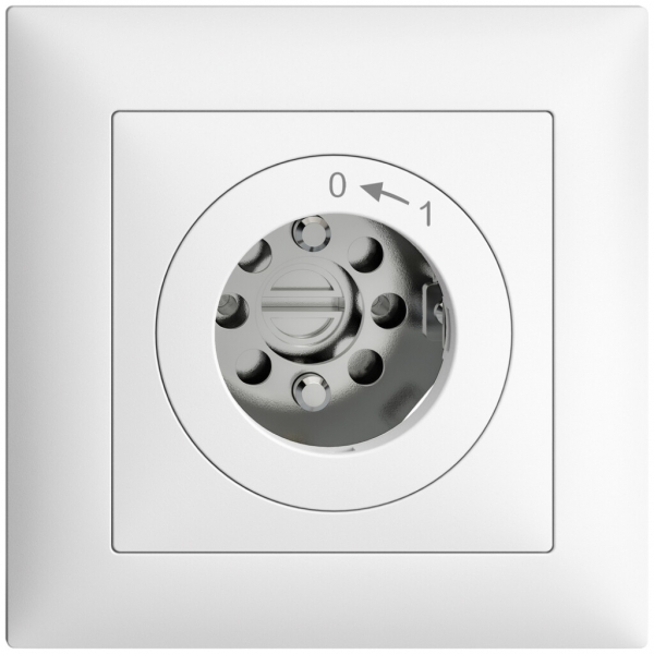 Contact pivotant ENC 0<-1/1P EDIZIOdue blanc pour serrure, s.cyl. 