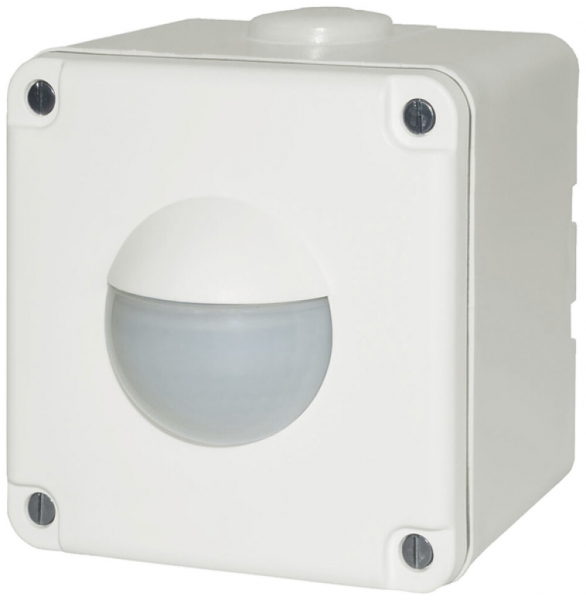 Rilevatore di presenza AP KNX Luxomat PD2 S 180 ST IP55 comp.con NEVO bianco 