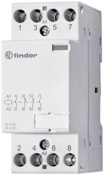 Contattore AMD Finder 22.32, 24VUC, 4Ch 25A/440VAC AgNi 