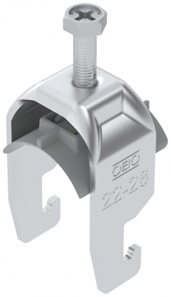 Schnellverleger BET 2056 U-Fuss Kunststoff 22…28mm 1×Kabel Aluminium 