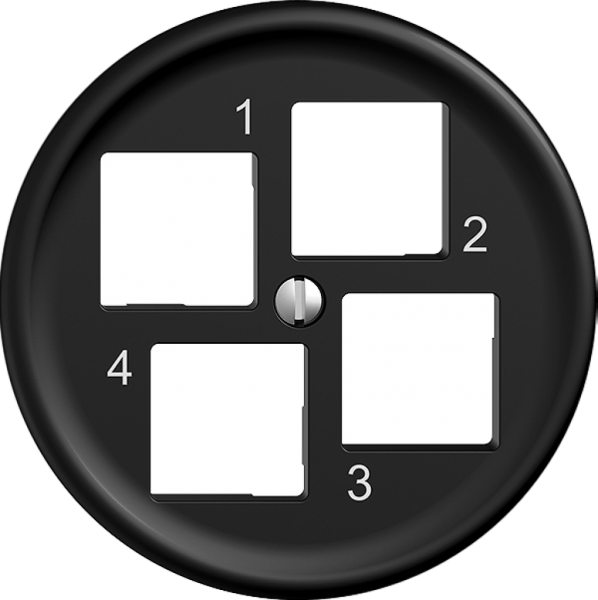 Kit de montage STANDARDdue EASYNET S-One SNAPFIX® droit pour 4×RJ45 no 