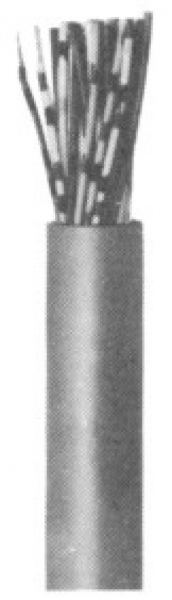 Cavo di comando LiYY 7×0.14mm² grigio Una lunghezza