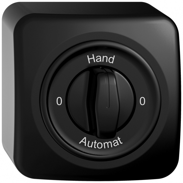 Interruttore rotativo AP STANDARDdue SNAPFIX® manopola 2/1L 0-Hand-0-Auto ne 