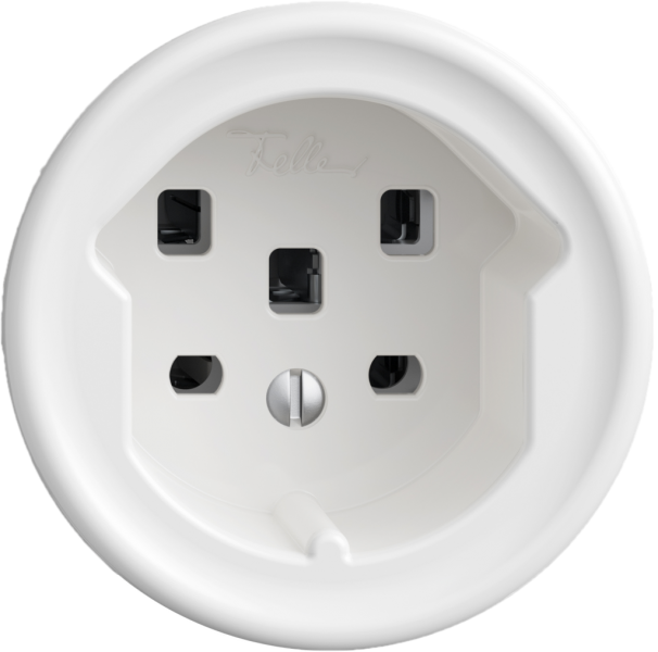 Prise STANDARDdue T25 blanc 