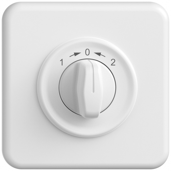 Contact pivotant ENC STANDARDdue SNAPFIX® 1->0<-2/1P avec manette rotative bc 