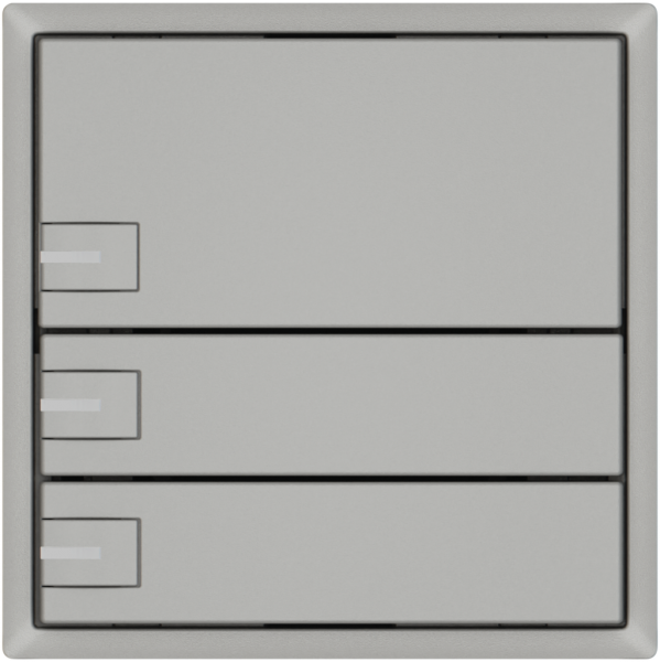 Pulsante KNX RGB EDIZIO.liv SNAPFIX® sensore temp.RGB-LED 3× com.1T grc 