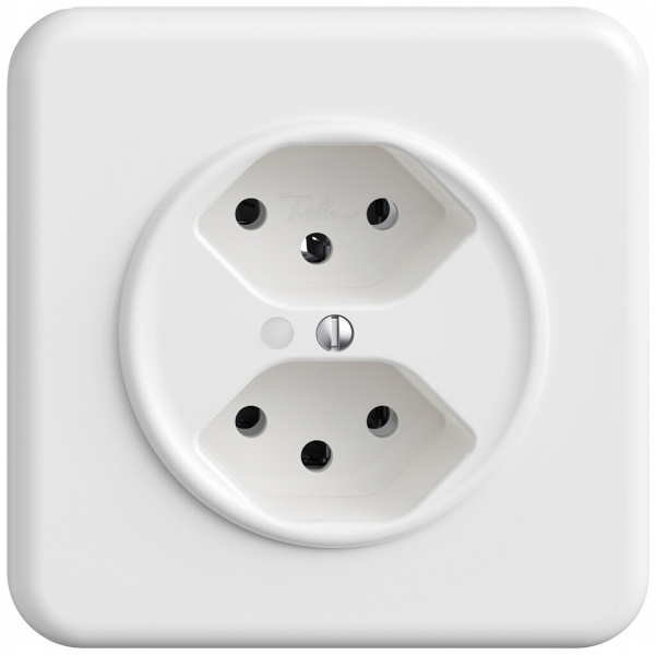 Prise ENC STANDARDdue SNAPFIX® 2×T13 avec LED bc 