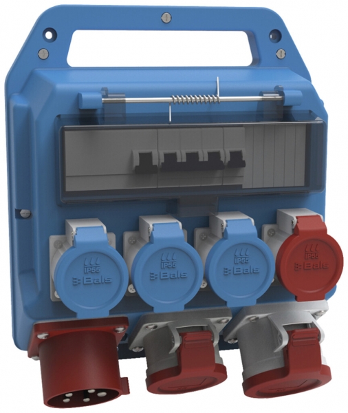 Distributeur de courant Bals EVKB 10/32A 3×T23 1×T25 1×CEE16 1×CEE32 1×FI 2×LS 