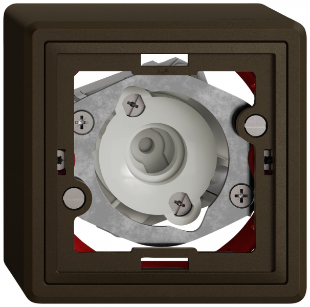 AP-Signallampe EDIZIO.liv SNAPFIX® 250V ohne Kalotte ohne Lampe br 