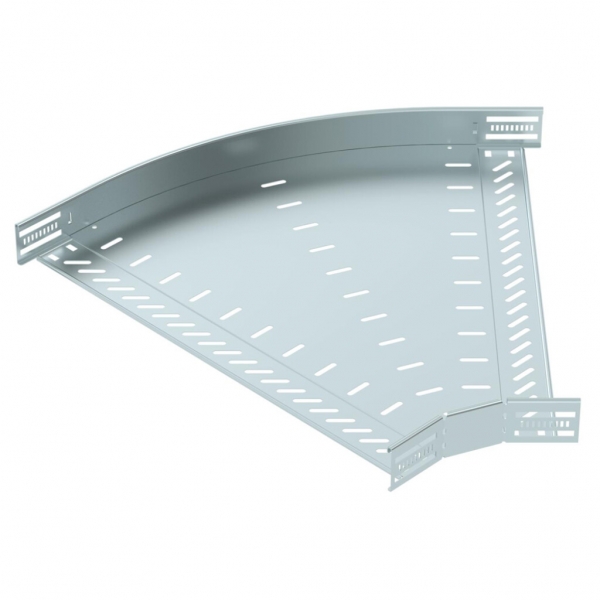 Coude BET RB 45° 60×600mm acier zingué en continu 