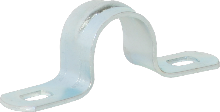 Brida acciaio 2 viti M16 zinc. 