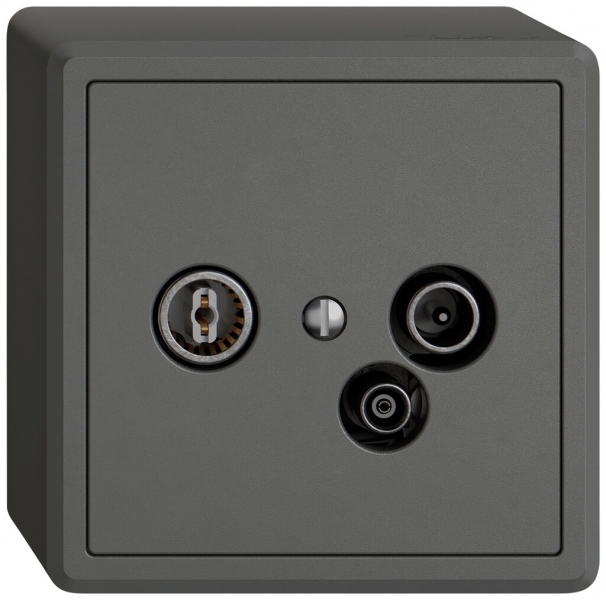 Presa antenna AP TV-R-dati EDIZIO.liv SNAPFIX® 4dB grs 