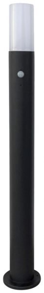 Borne lumineuse LED Z-Licht PLSK HF 12W 900lm 3000K IP54 Ø140×1000mm noir 