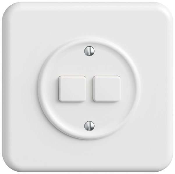 Stazione sec.interruttore INC STANDARDdue Wiser SNAPFIX® 2 canali 2 tasti bi 