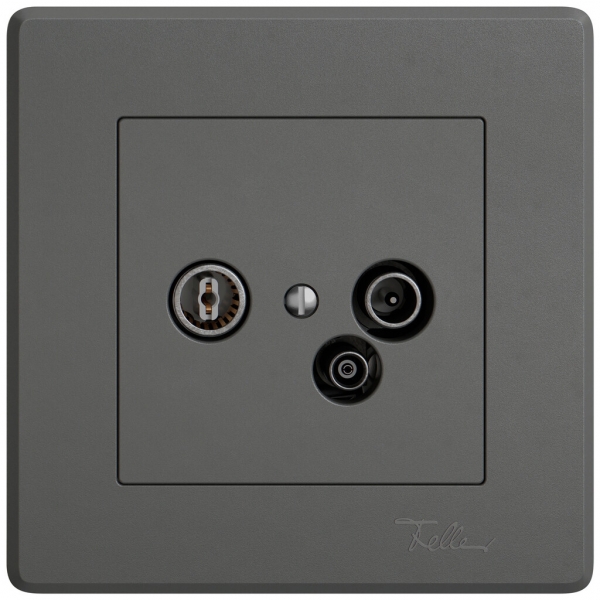 Prise antenne ENC TV-R-données EDIZIO.liv SNAPFIX® 15dB grf 