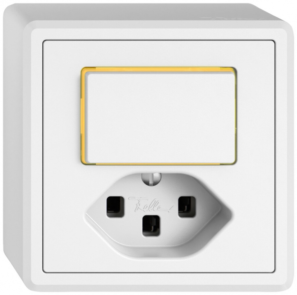 AP-Kombination EDIZIO.liv SNAPFIX® S3K+T23 Seitenbeleuchtung gb ws 