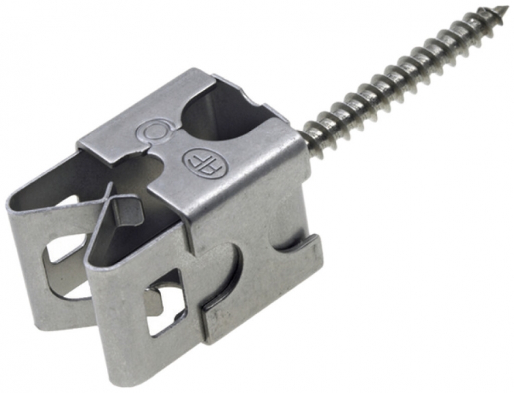 Support de fil Quadro Flury AV 59, acier inoxydable A2, vis 5×40mm 