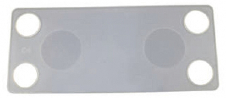 Bezeichnungsschild Plica markierbar 19×44mm weiss 