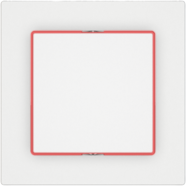 Leuchtdruckschalter EDIZIO.liv SNAPFIX® 3/1L Seitenlinse KS rot ws 