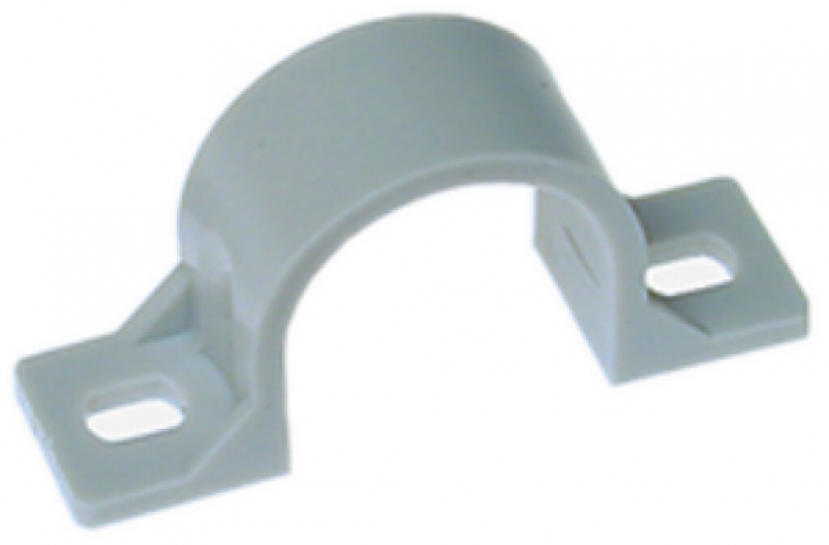 Brida 2 viti PA/GFK M16 grigio chiaro 