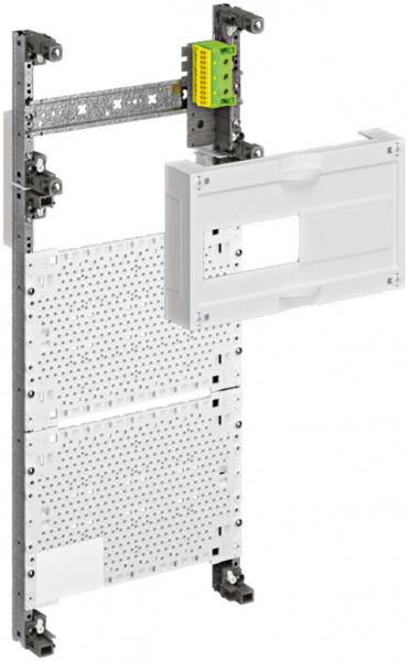 Travée Media Hager pour armoire distribution AP 4 rangées, 1 rangée modulaire 