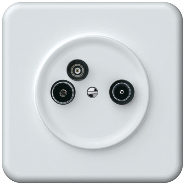 Prise antenne ENC TV-R-données origin prise de passage 19dB 4dB blanc 